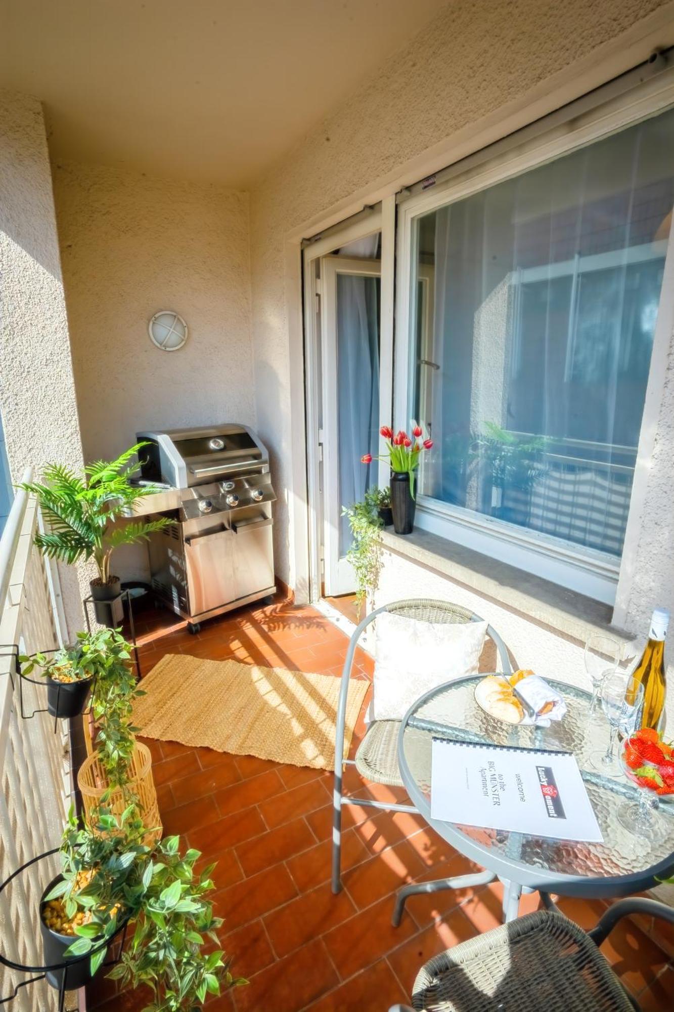 אולם The Big Muenster Fuer Bis Zu 12, Whirlpool, Sauna, Zentral, Tischfussball, Balkon, Gasgrill מראה חיצוני תמונה